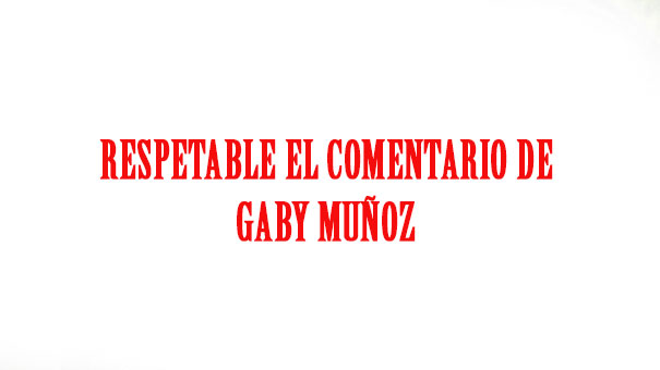 REPLICA DE GABY MUÑOZ