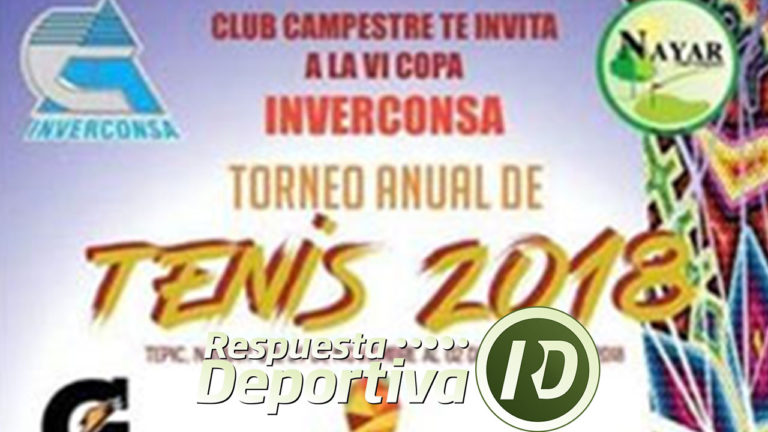 CLUB CAMPESTRE DE NAYARIT FESTEJA ANIVERSARIO CON EVENTO TENISTICO