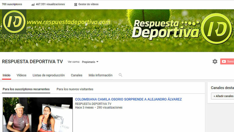 700 SUSCRIPTORES EN RESPUESTA DEPORTIVA TV