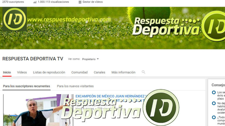 RESPUESTA DEPORTIVA TV LLEGÓ AL MILLÓN DE VISUALIZACIONES DE FORMA ORGÁNICA